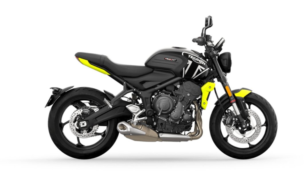2024 Triumph TRIDENT 660 JET BLACK / TRIUMPH RACING YELLOW HOTTEST MID SIZE NAKED SPORT