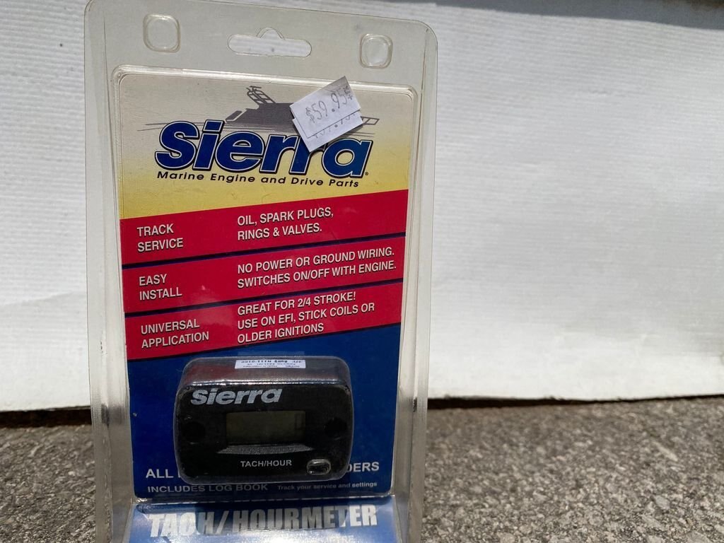 Sierra Small Engine Tachometer/Hourmeter with Sensor Wire for 2/4 Stroke C56969P