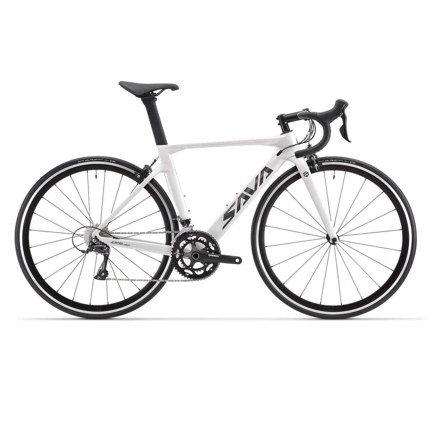 2023 SAVA AURORA V3.0 Carbon Road Bike 18 Speed / White