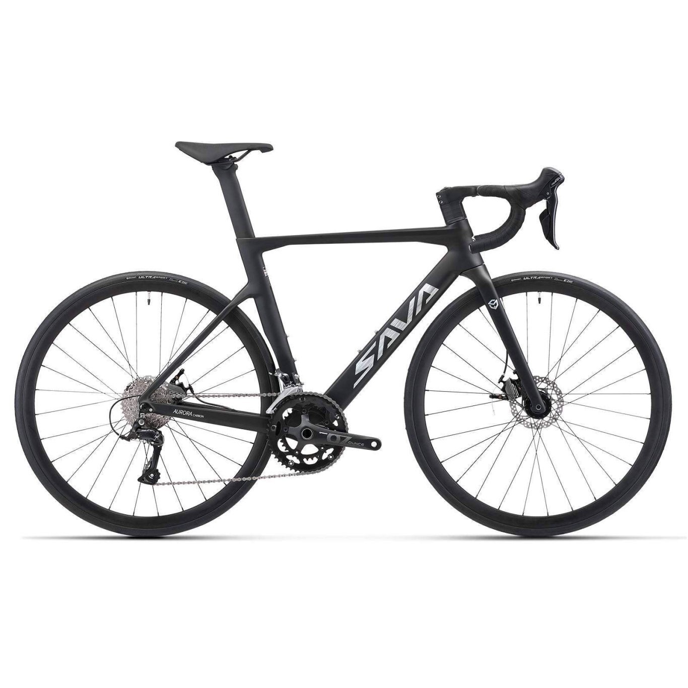 2023 SAVA  AURORA Disc 3.0 Carbon Road Bike 18 Speed / Black