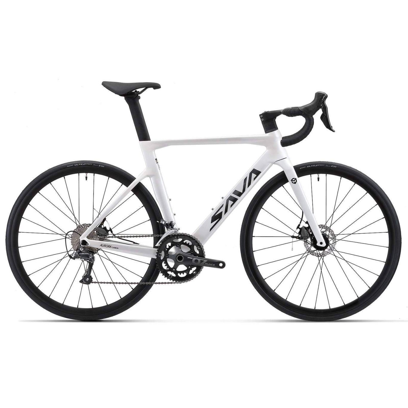 2023 SAVA  AURORA Disc 3.0 Carbon Road Bike 18 Speed / White