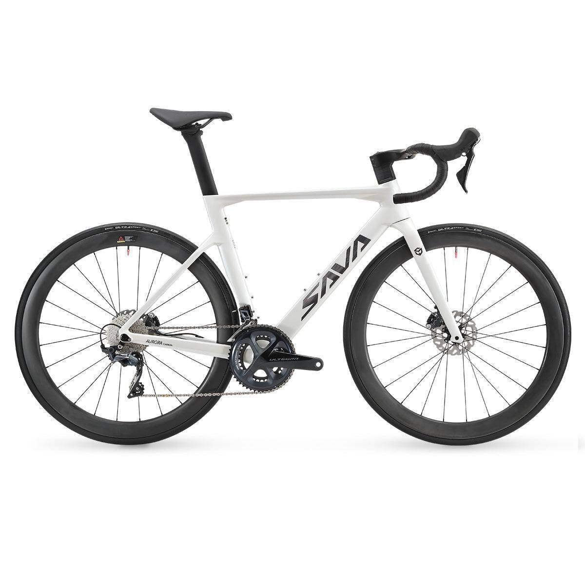 Vélo de route SAVA Streamer 8.0 entièrement carbone 2023 22 vitesses / blanc