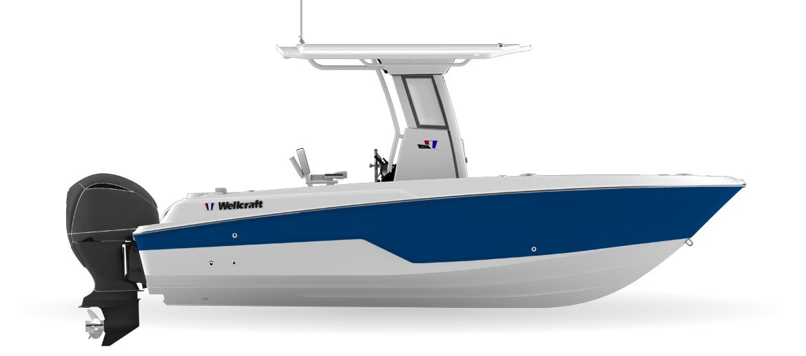 2024 Wellcraft 223 Fisherman Denim Blue