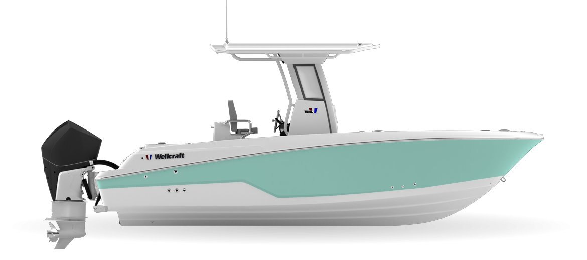 2024 Wellcraft 243 Fisherman Seafoam Green