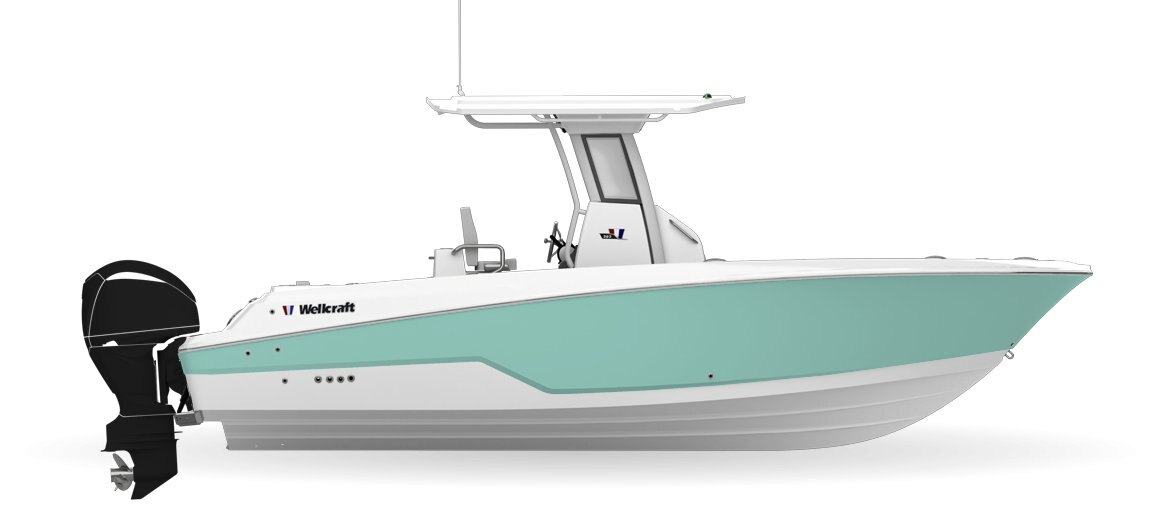 2024 Wellcraft 263 Fisherman Seafoam Green