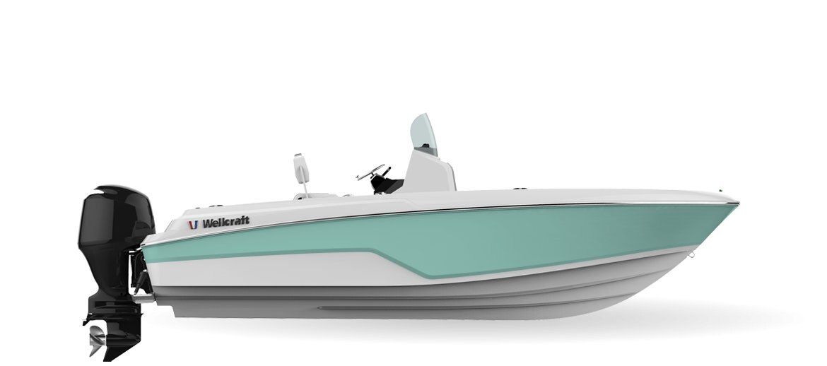2024 Wellcraft 202 Fisherman Seafoam Green