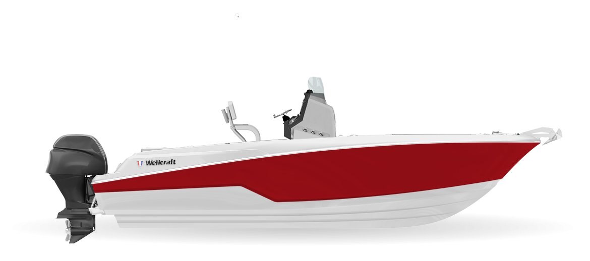 2024 Wellcraft 242 Fisherman Crimson Red