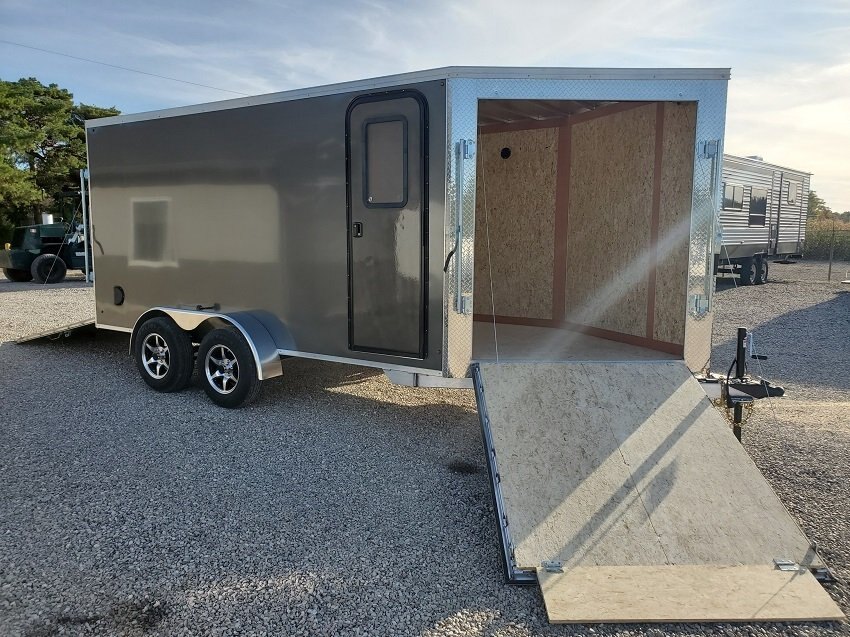 2024 Tow-Tek Trailers 8.5x16 All Aluminum Enclosed - With Rear Spoiler