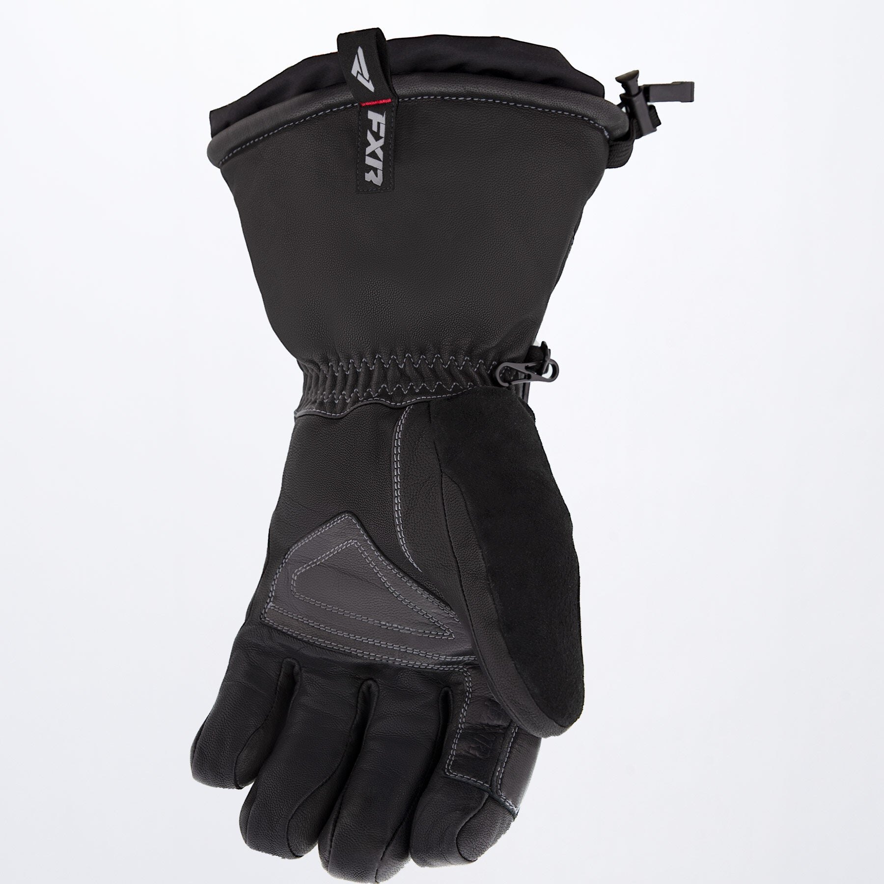 Men's Leather Gauntlet Glove XS Black