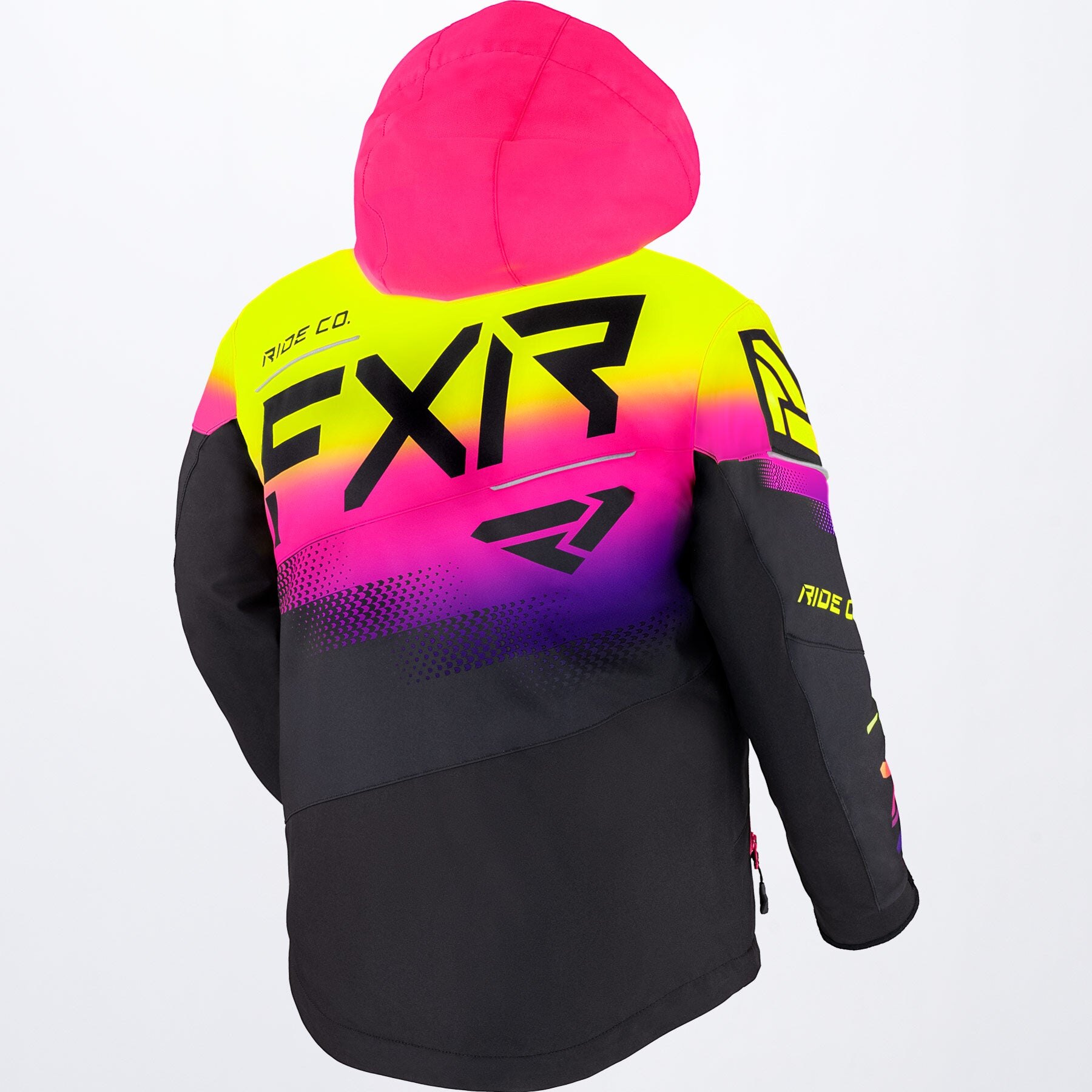Youth Boost Jacket 12 Black/Neon Fusion