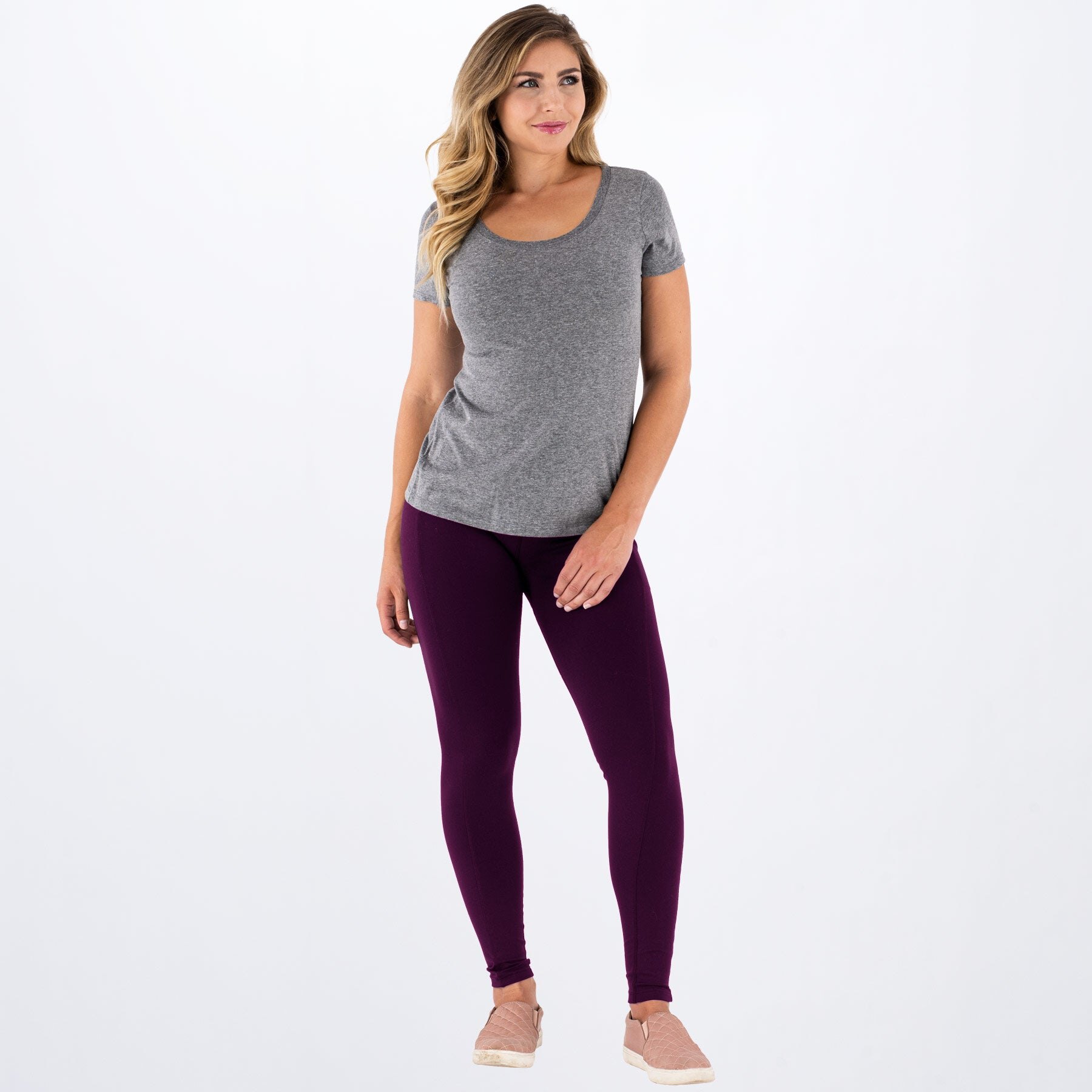 Women's Track Active Legging 2XL Charcoal Heather