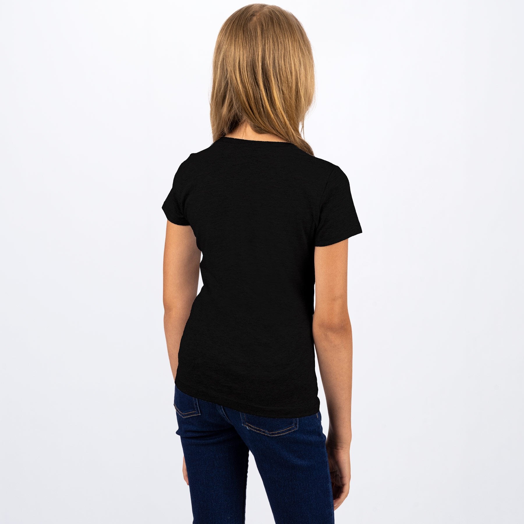 Youth Team Girls T Shirt L Black/Lilac