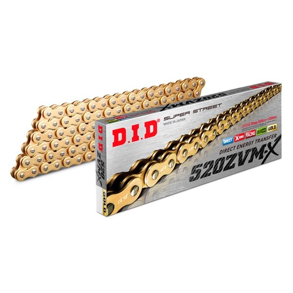 D.I.D Chain 520ZVMX Road chain Gold 110