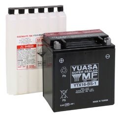 Yuasa Battery Maintenance Free AGM YTX16 BS 1