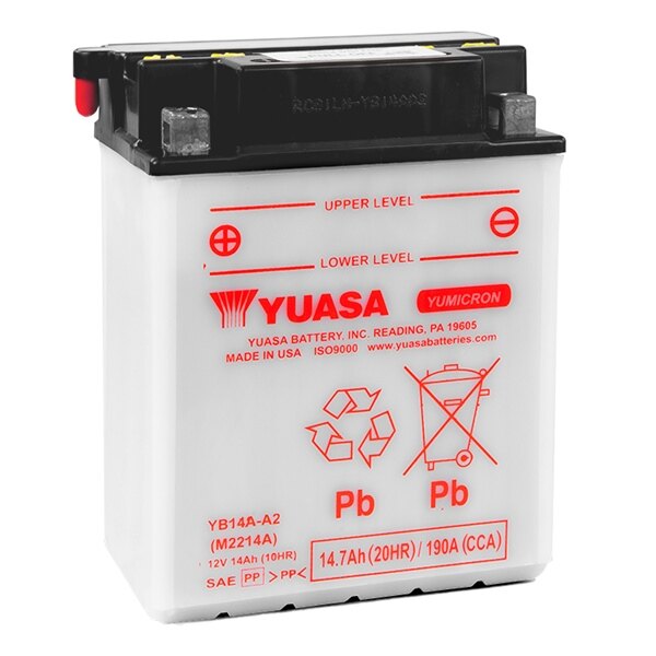 Yuasa High Performance Conventional (AGM) Batteries YB14A A2
