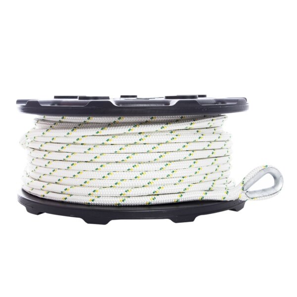 PORTABLE WINCH Double Braided Polyester Winch Rope 100 m 3300 kg