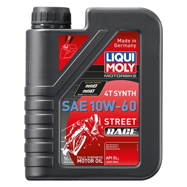 Liqui Moly Oil 4T Synthetic Street Race 10W60 1 L / 0.26 G