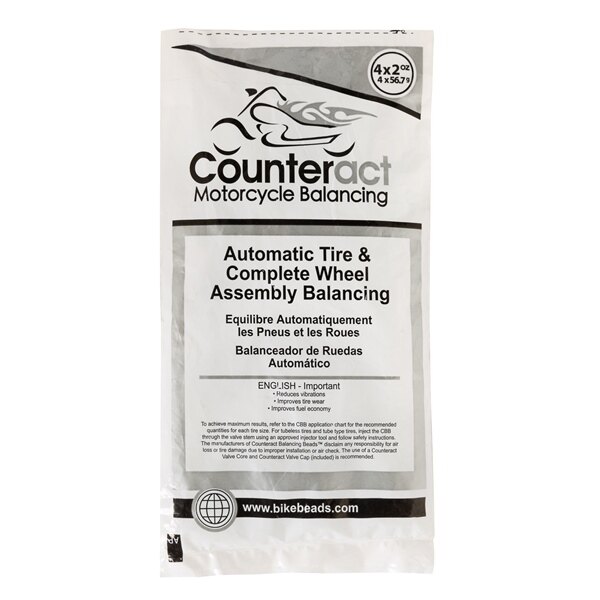 COUNTER ACT Tire Balancing Beads Kit for 4 wheels 8 oz