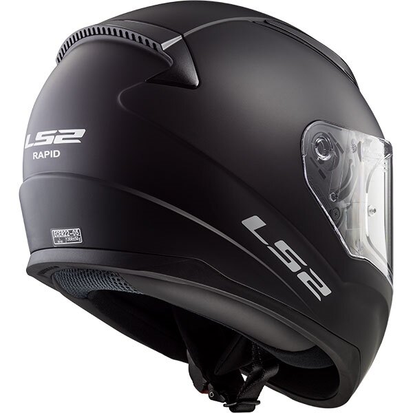 LS2 Rapid Full Face Helmet Solid Summer 3XL Matte Black
