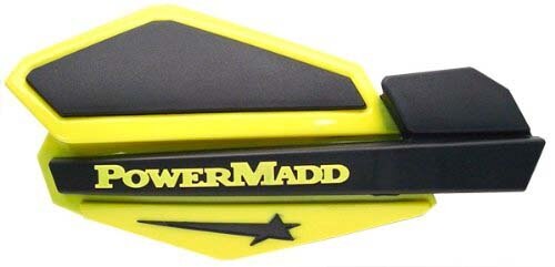 POWERMADD Star Series Handguard System Yellow, Black Fits Suzuki