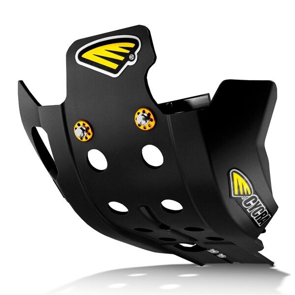 Cycra Skid Plate For Kawasaki KX125/KX250 (2003-2008) - Black, No Extra Hardware Needed