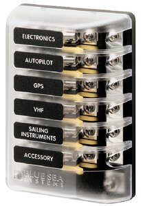 AGC/MDL ST GLASS FUSE BLOCK SYSTEM (BLUE SEA SYSTEMS)