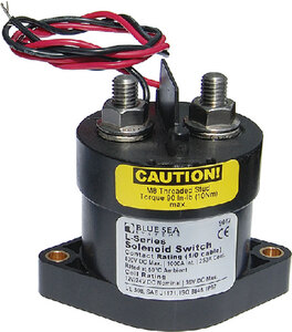 L SERIES SOLENOID SWITCH WITH COIL ECONOMIZER (BLUE SEA SYSTEMS)