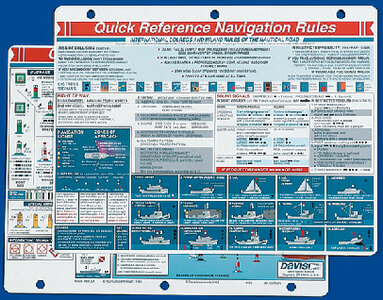 NAVIGATION RULES QUICK REFERENCE CARD (DAVIS INSTRUMENTS)