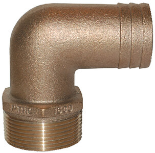 BRONZE PIPE TO HOSE ADAPTERS 90° (GROCO)