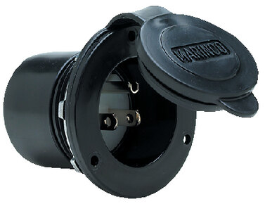 ON BOARD CHARGER INLET (GUEST) 15 Straight Blade Black 125