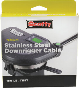 150 LB PREMIUM STAINLESS STEEL DOWNRIGGER CABLE (SCOTTY DOWNRIGGERS) 400' Cable w/Terminal Kit