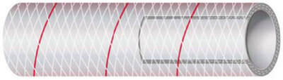 CLEAR REINFORCED PVC TUBING WITH TRACER SERIES 162 & 164 (SHIELDS)