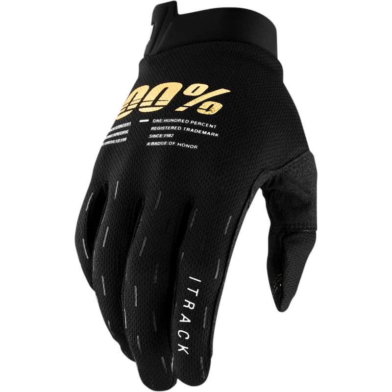 ITRACK YOUTH GLOVES BLACK Y MD