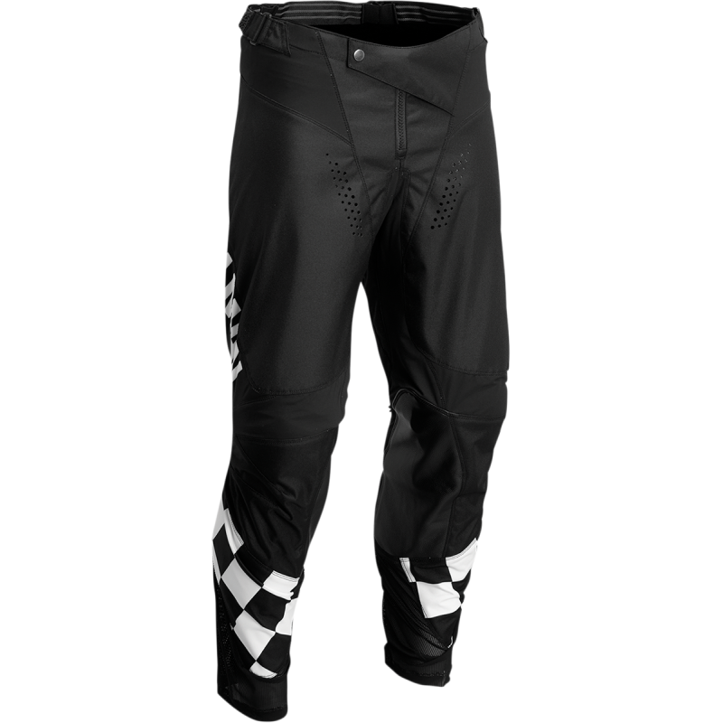 PANT DIFFER CHEQ BK/WH 30
