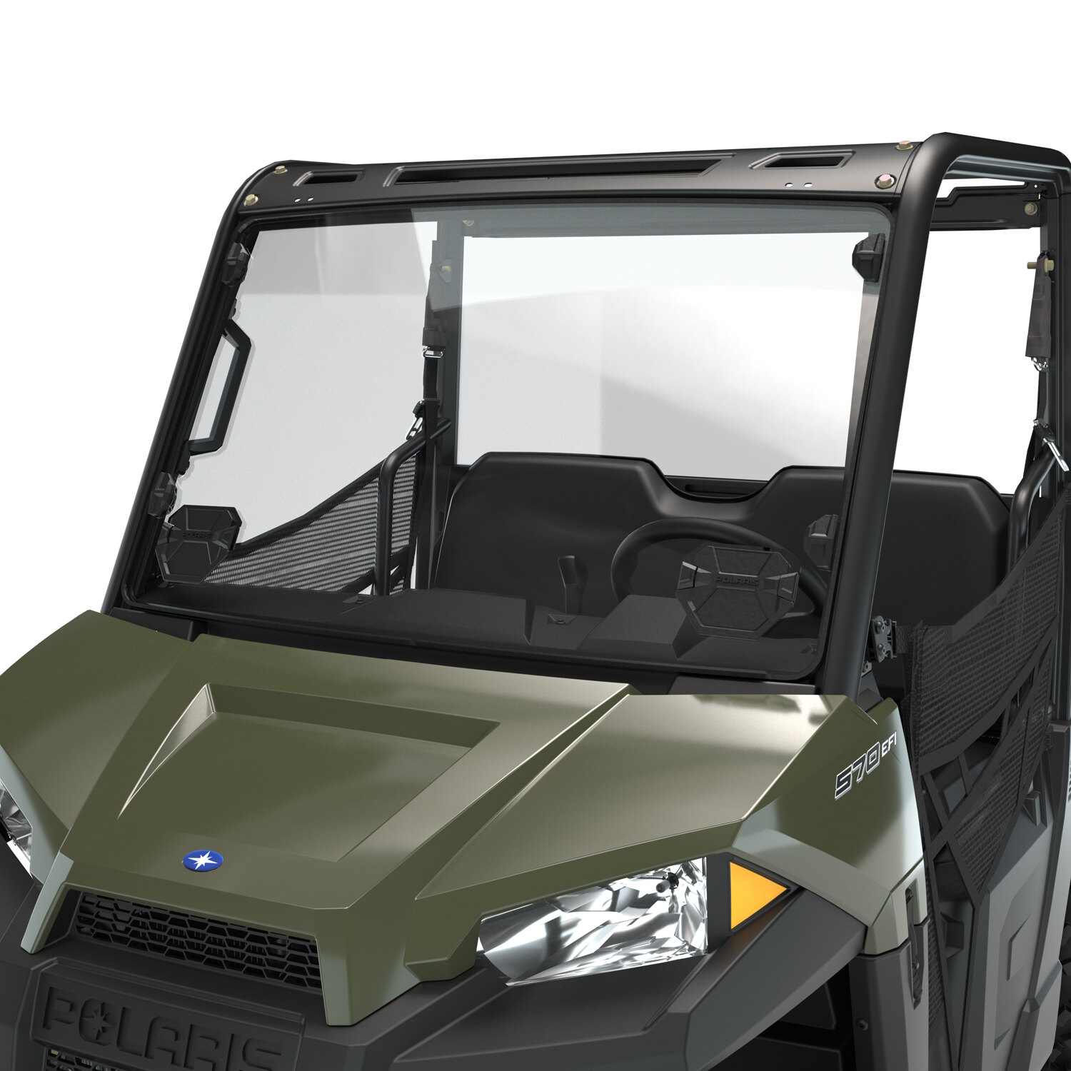 Lock & Ride Vented Windshield Hard Coat Poly