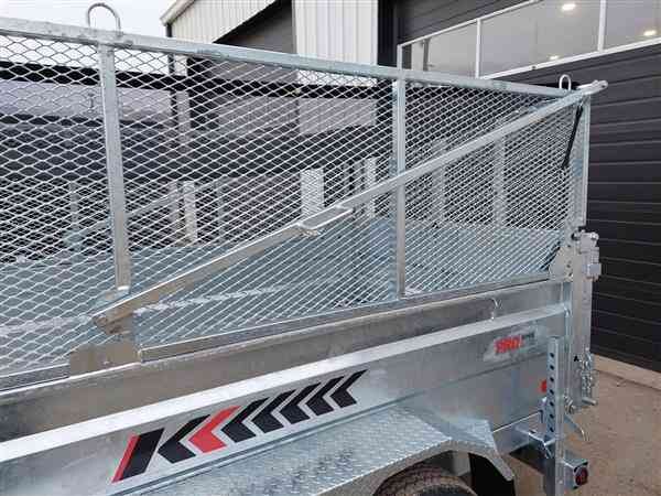 KTRAIL DUMP 6X12 10K WITH RAMPS AND MESH EXT